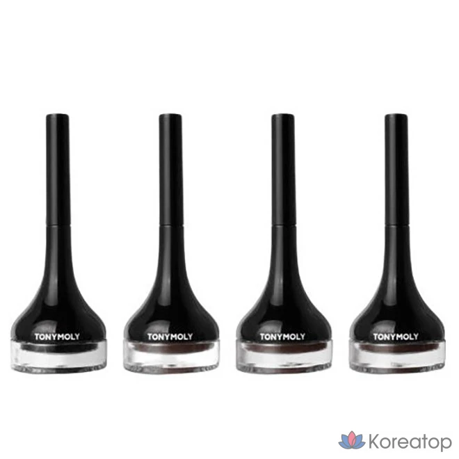 Гелевая подводка для глаз Tony Moly Back с длинной кисточкой, коричневая, 1 шт.