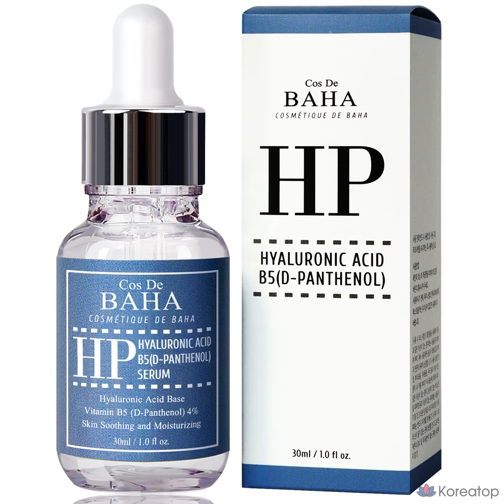 Cos De Baha Сыворотка HP с гиалуроновой кислотой, пантенолом и витамином B5, 1 шт., 30 мл