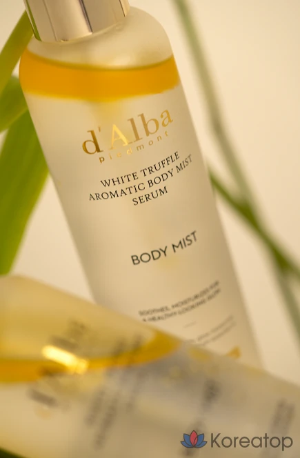 Ароматическая сыворотка-мист для тела D'alba с белым трюфелем 180 мл (2 шт.) + балансирующее веганское очищающее средство 3 мл (5 шт.), 1 шт.