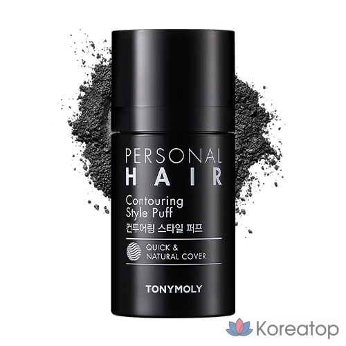 Пуховка для окрашивания волос Tony Moly Personal Hair Shading Puff, 03. Натуральный черный, 1 шт.