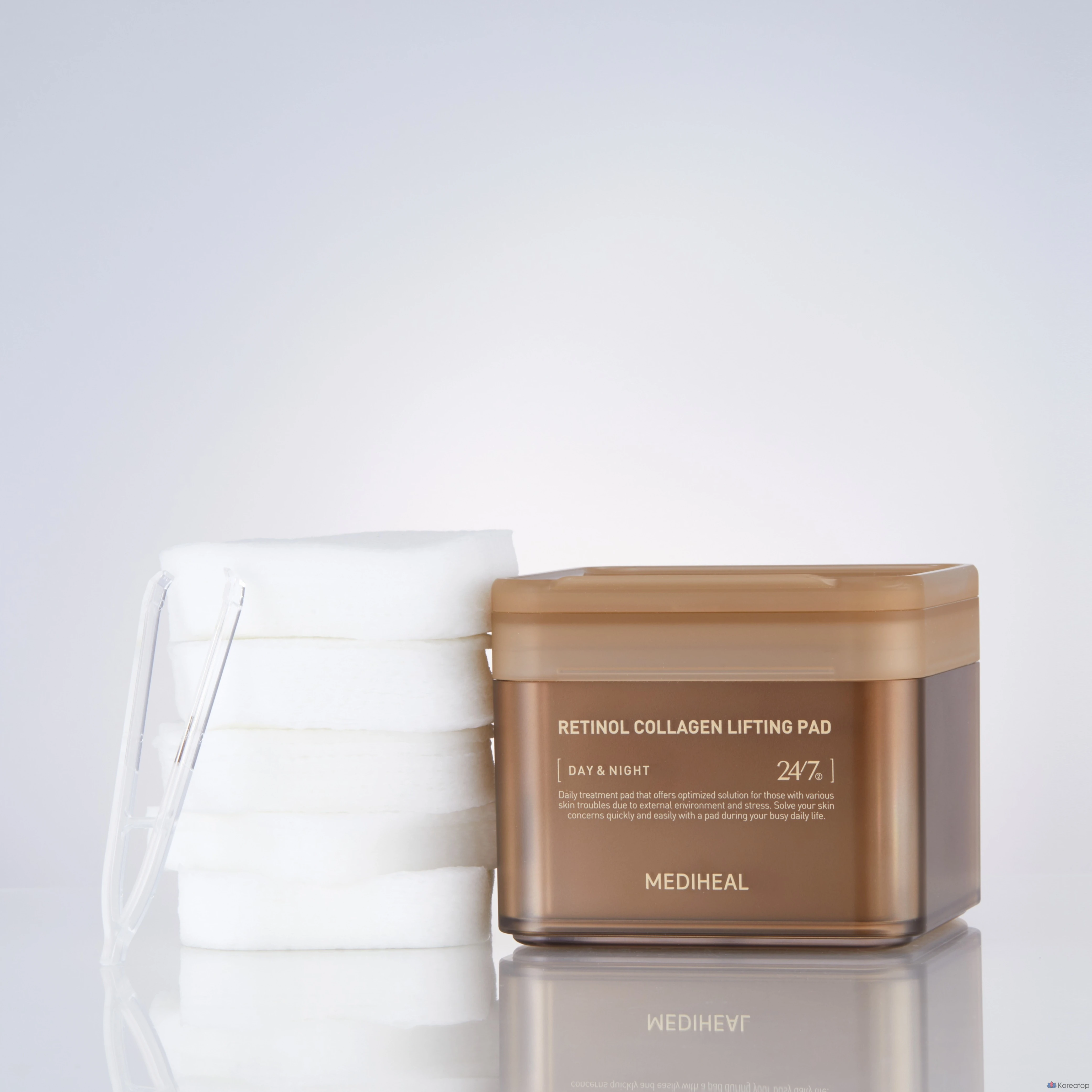 Ретиноловые коллагеновые подушечки Mediheal для повышения эластичности кожи, 180 мл, 100 листов, 1 шт.