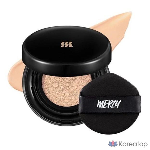 Тональный крем-кушон MERZY the Airy Scene Cover Cushion Foundation, 13 г, AC2 VANILLA (Ванильный), 1 шт.