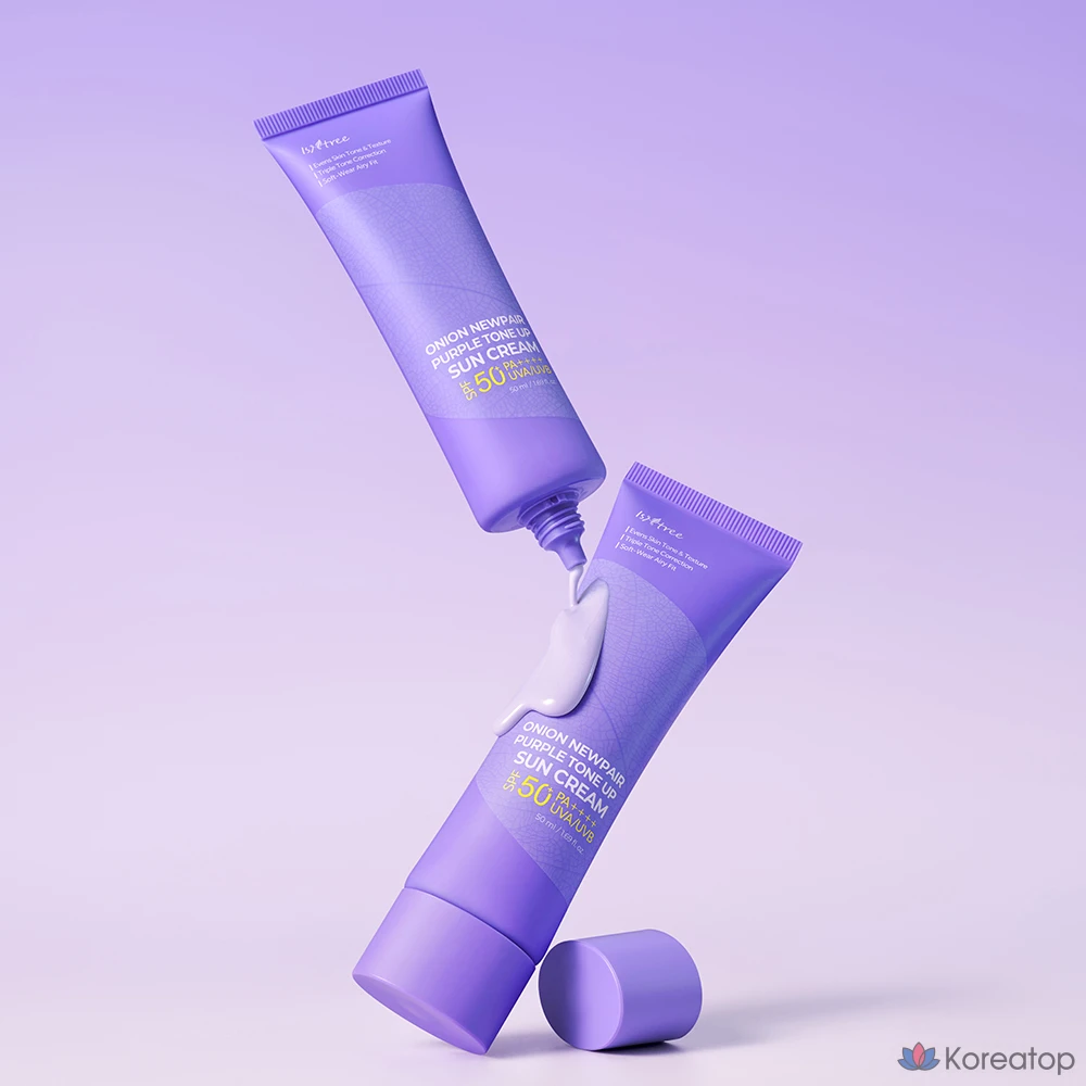Солнцезащитный крем Isntree Onion Newpair Purple Tone-Up SPF50+ PA++++, 1 шт., 50 мл