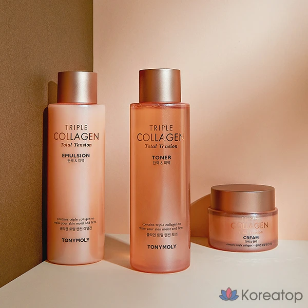 Tony Moly Triple Collagen Total Tension, 3 предмета, 2 комплекта, фото 4