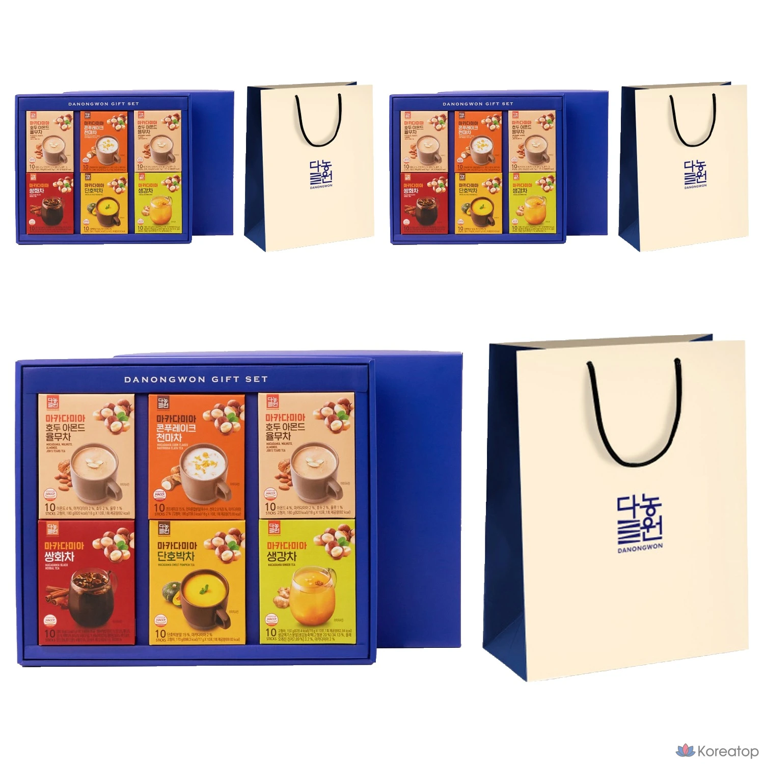 Набор для ухода Danongwon Powder Tea No.1 + Shopping Bag Set, 3 шт.