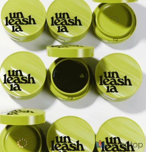 Тональный крем-кушон Unleashia Satin Wear Healthy Green, 15 г, цвет бисквитный, 23W, 1 шт., фото 5