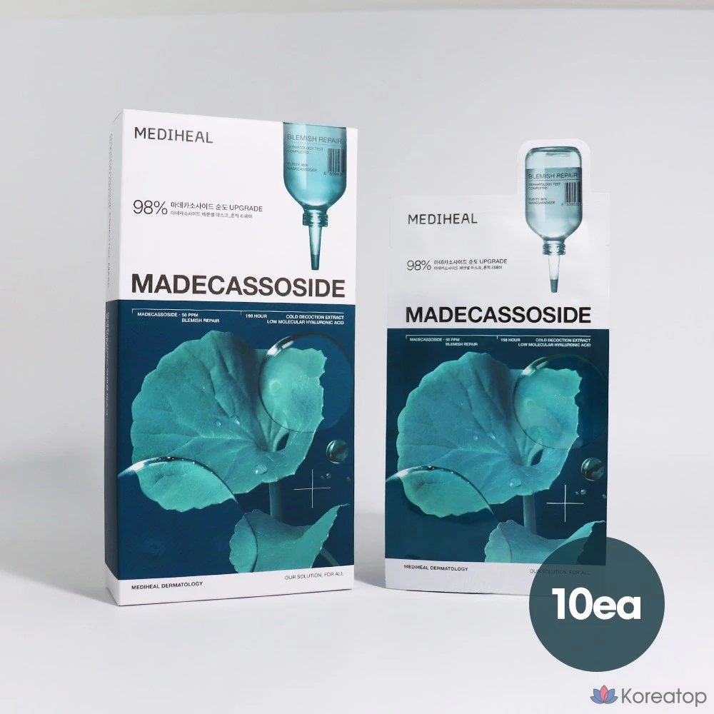 Маска для лица Mediheal Madecassoside Essential Mask, 10 штук, 1 упаковка