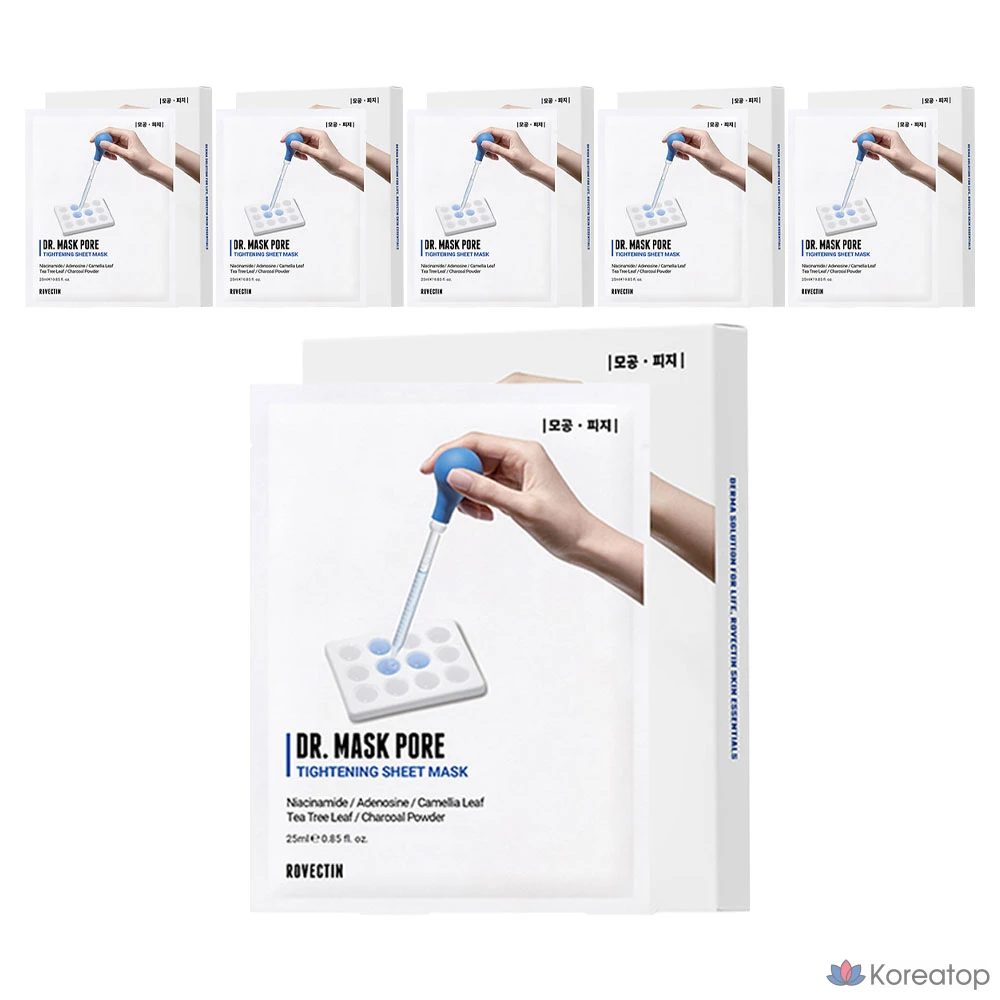 Маска для лица Rovectin Doctor Mask Pore, 25 мл, 5 листов, 6 штук