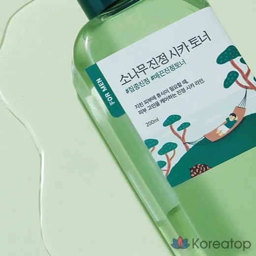 Round Lab for Men Pine Soothing Cica Toner + Lotion, 1 комплект