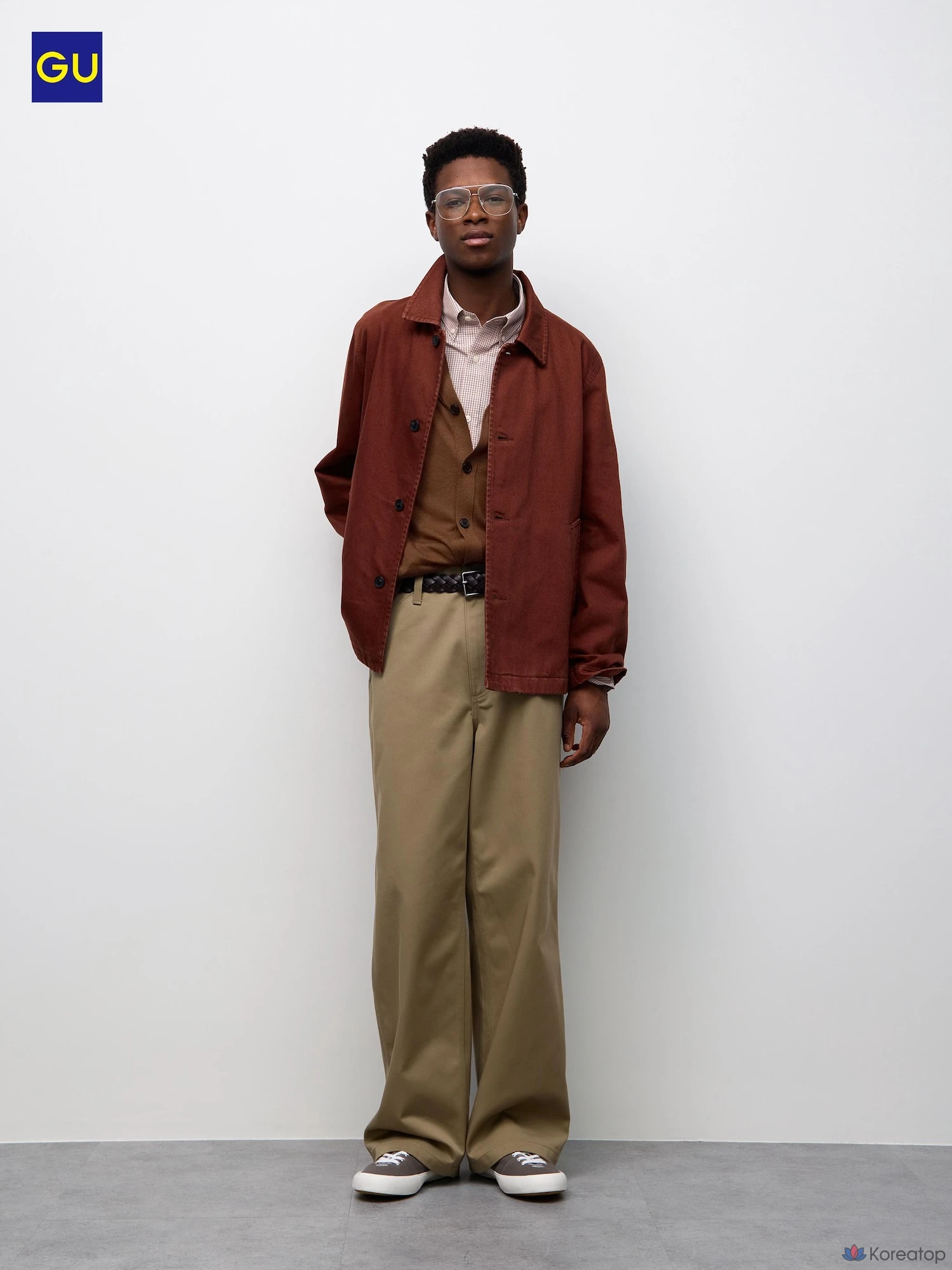 Брюки Uniqlo Chino Wide Straight Pants