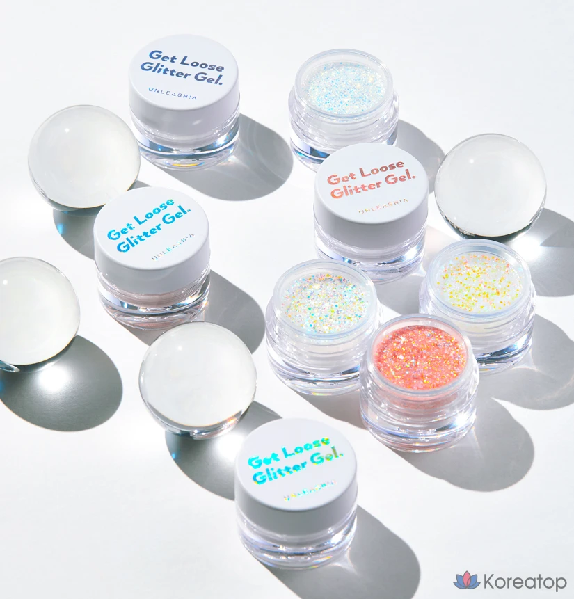 Гель для бровей Unleashia Get Loose Glitter Gel, оттенок N1 Aurora Catcher, 7 г, 1 шт., фото 4