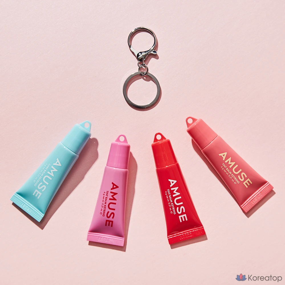 Бальзам для губ AMUSE Tint Keyring Lip Balm, 05 Rose Me, 6 г, 1 шт., фото 6