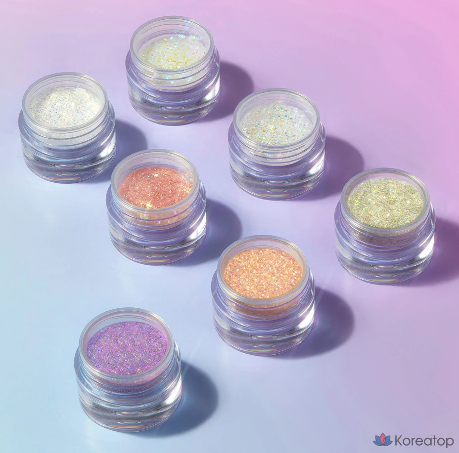 Гель для бровей Unleashia Get Loose Glitter Gel, оттенок N1 Aurora Catcher, 7 г, 1 шт., фото 5