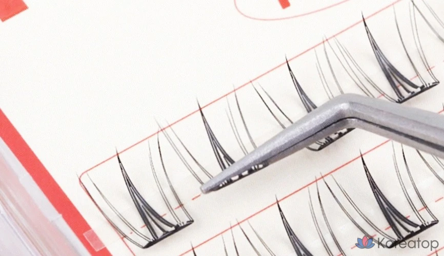 Накладные ресницы Corinco TokTok Hara без клея, цвет Cherry Cock, 1 шт.