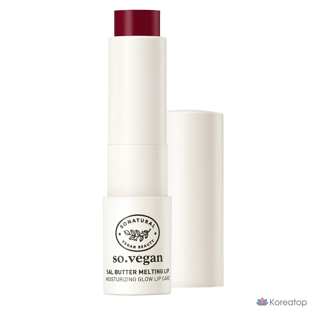 Бальзам для губ So Natural Sal Butter Melting Lip Balm, оттенок 03 Clear Berry, 3,8 г, 1 шт.