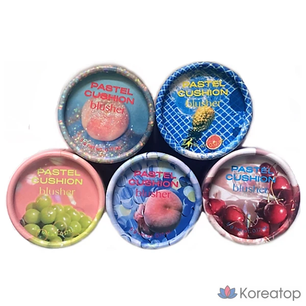 Румяна-кушон The Face Shop Pastel Cushion Blusher, 6 г, № 06 Персиково-кислый, 1 шт.