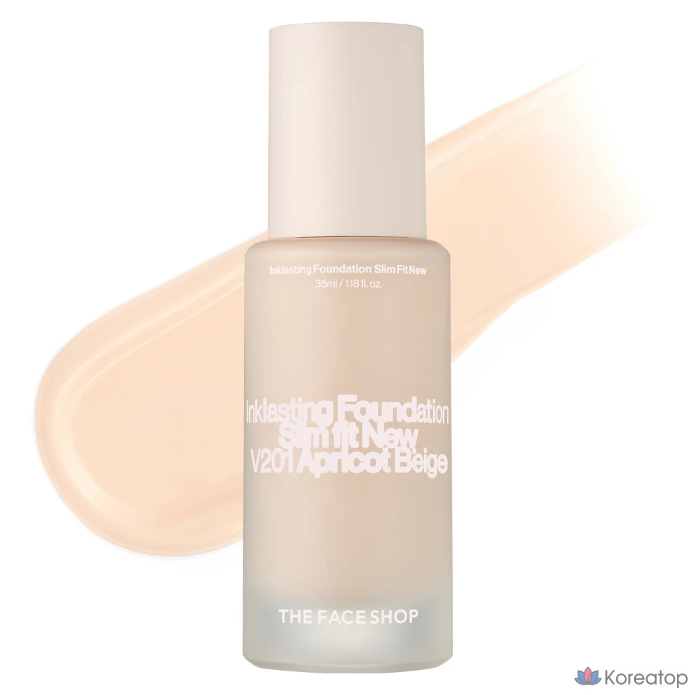 Тональный крем The Face Shop Ink Lasting Foundation Slim Fit New, 35 мл, V201, 1 шт.