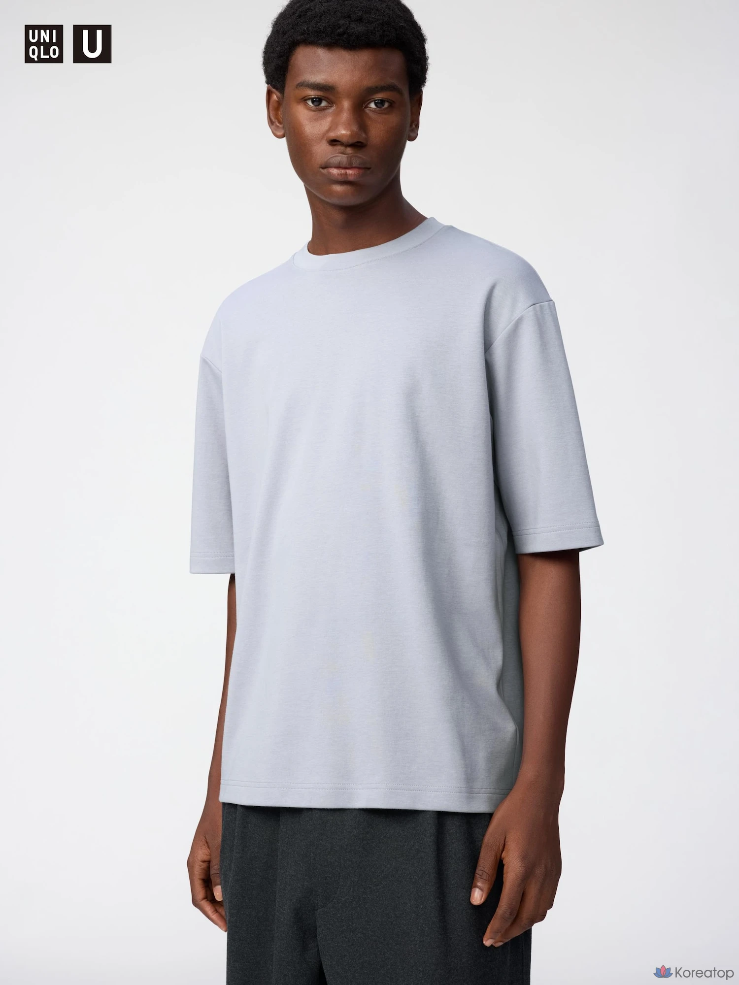 Футболка Uniqlo AIRism Cotton Oversized Crew Neck T-Shirt (5/10 рукава)