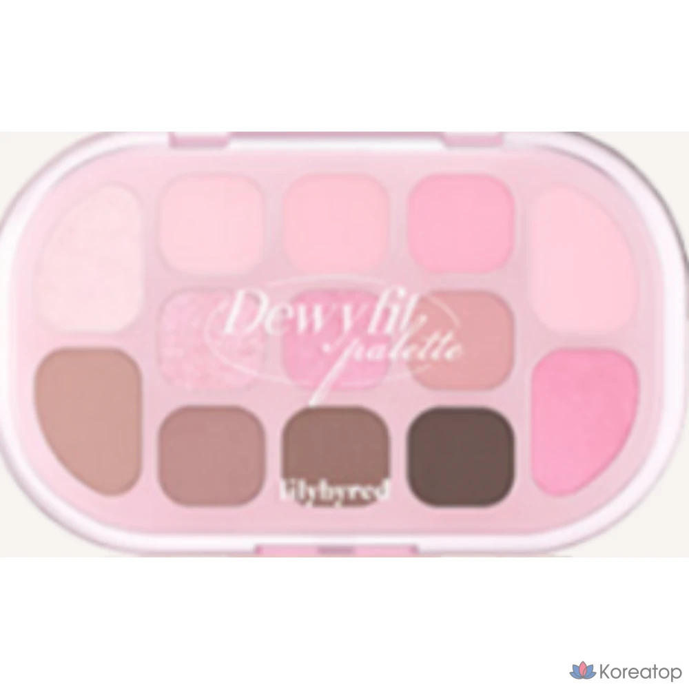 Палетка теней Lilybyred Dewy Fit, оттенок 02 Pink Milk Tea (розовый), 1 шт.