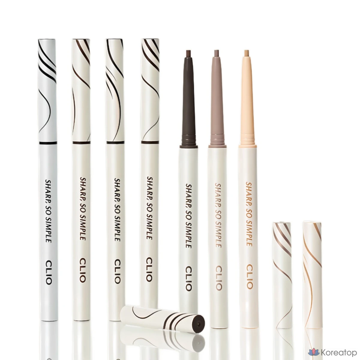 Водостойкий карандаш-лайнер Clio Sharp So Simple, № 4, темно-коричневый, 1 шт.