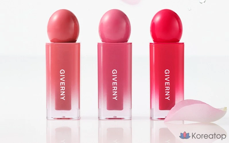 Тинт для губ Giverny Dewy Glaze Lip Tint, оттенок 09 Rosy Cherry, 4,9 г, 1 шт., фото 2