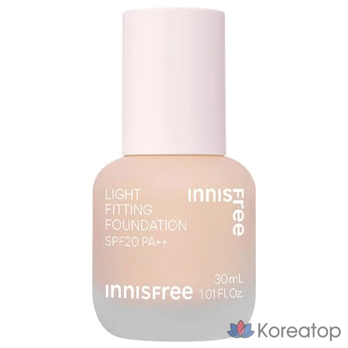 Тональный крем Innisfree Light Fitting Foundation, 30 мл, 1 шт., оттенок 21N Vanilla