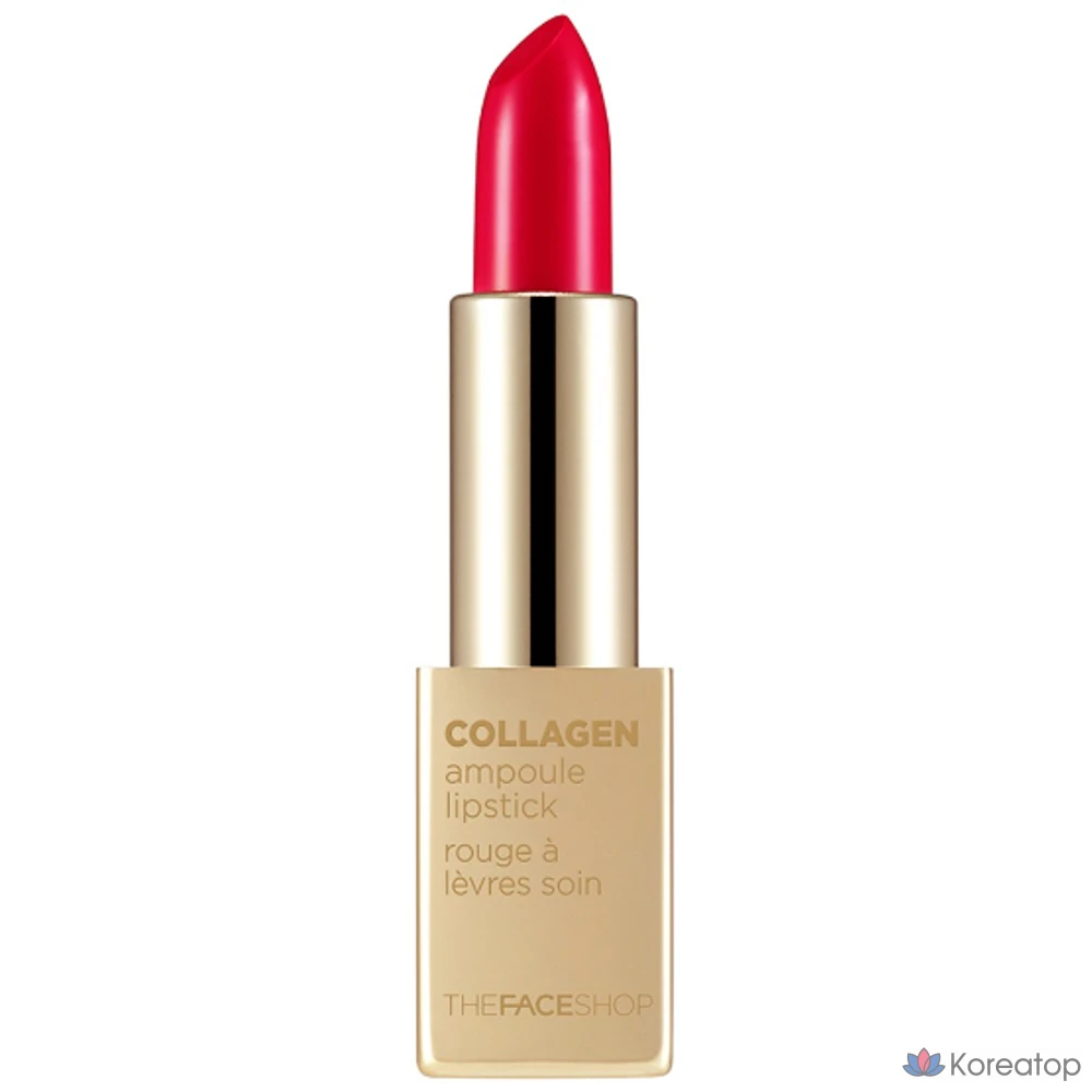 Помада-ампула с коллагеном от The Face Shop, 3,5 г, 12 оттенков SIGNATURE RED, 1 шт.