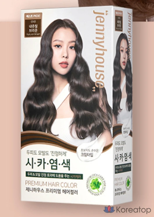 Краска для волос JennyHouse Cosmetics, натуральный коричневый 6NB, 1 шт., фото 2