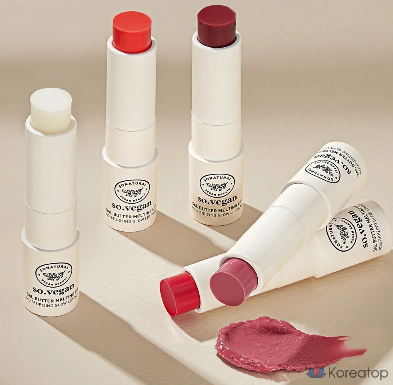 Бальзам для губ So Natural Sal Butter Melting Lip Balm, оттенок 03 Clear Berry, 3,8 г, 1 шт., фото 7