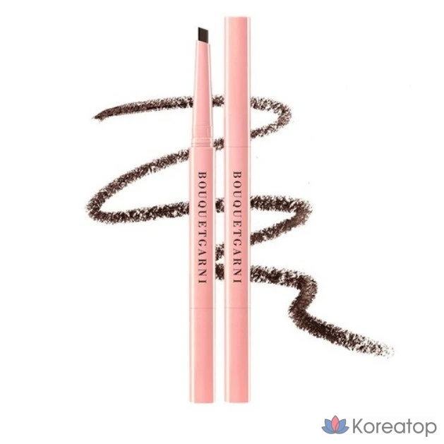 Карандаш для бровей Bouquet Garni Auto Pencil Slim Eyebrow 0.2g, 02 темно-коричневый (DARK BROWN), 1 шт.