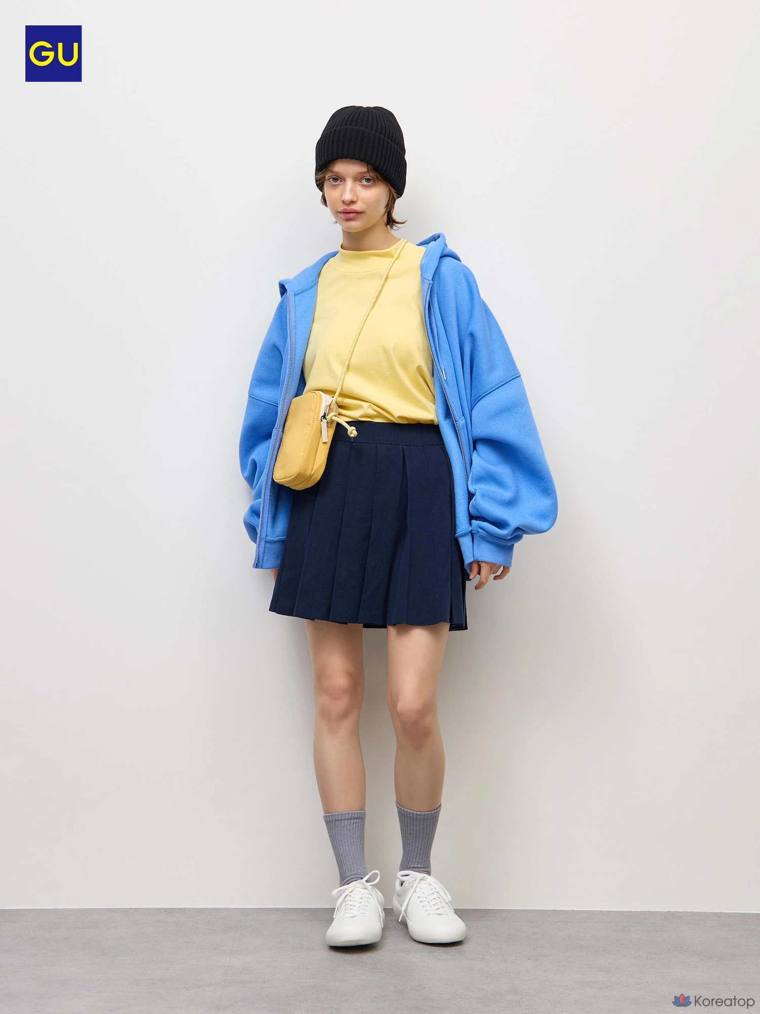 Мини-юбка Uniqlo Knit Pleated