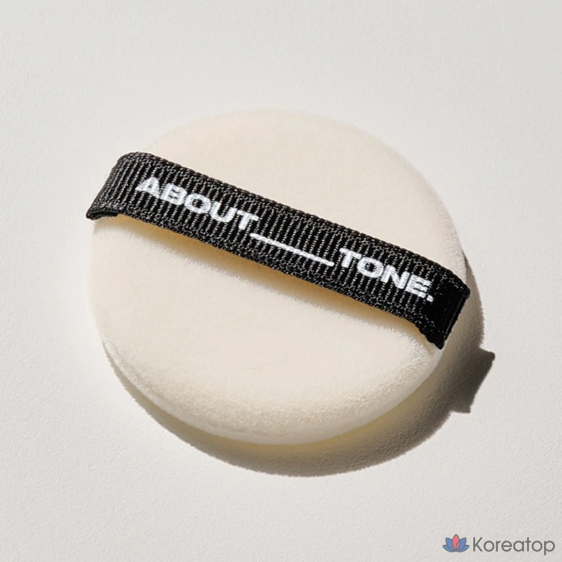 Пудра-пуховка ABOUT TONE, 5 шт., черная, 1 шт.