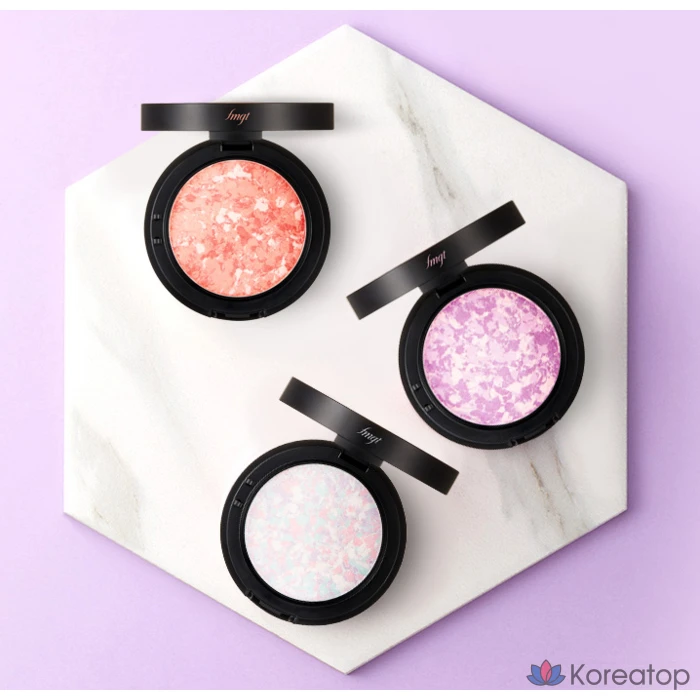 Румяна FMGT Marble Beam, 7 г, оттенок 02 Love Coral, 1 шт., фото 4