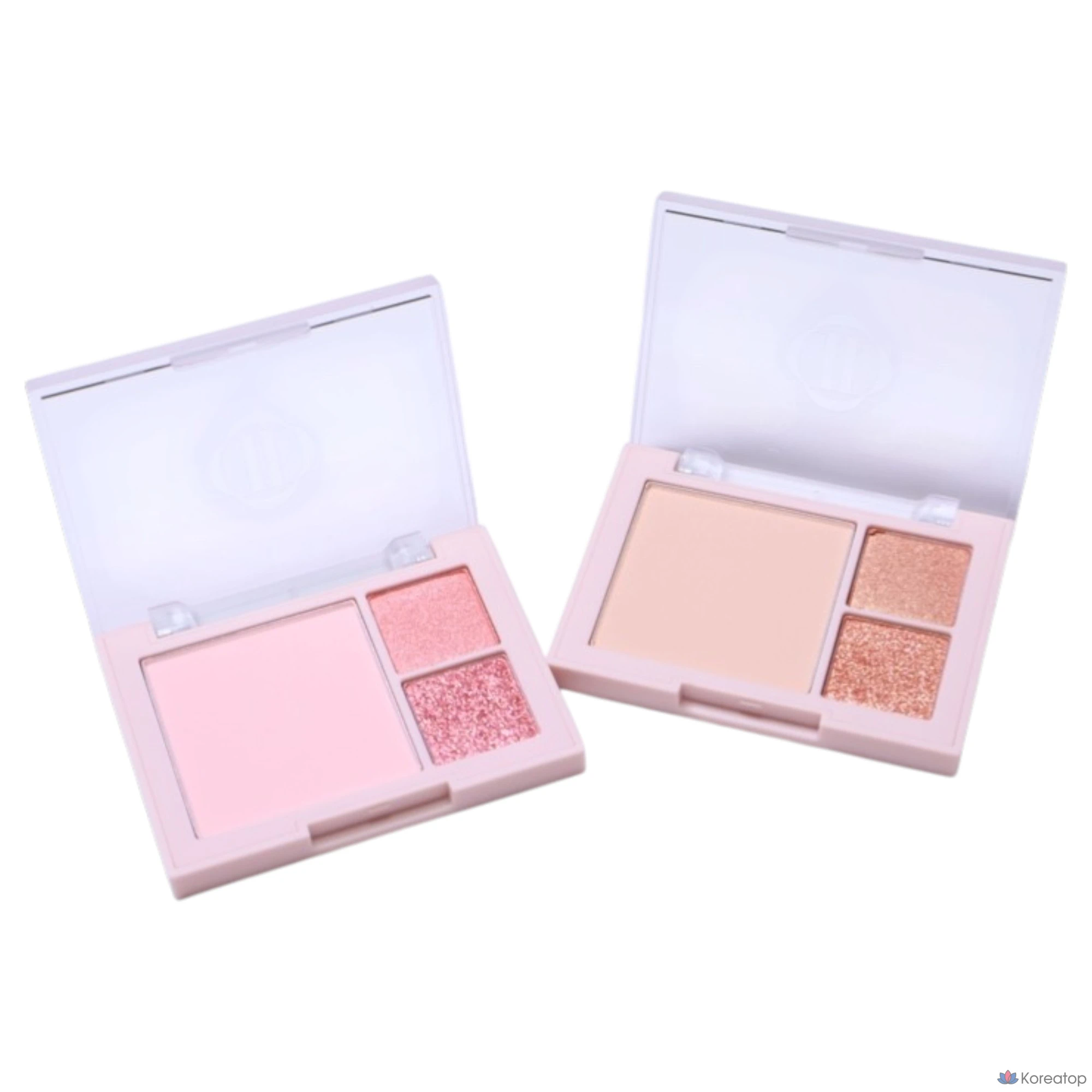 Палетка теней и румян Dinto для многоцелевого использования, 3 цвета, розовый оттенок, 1 шт.