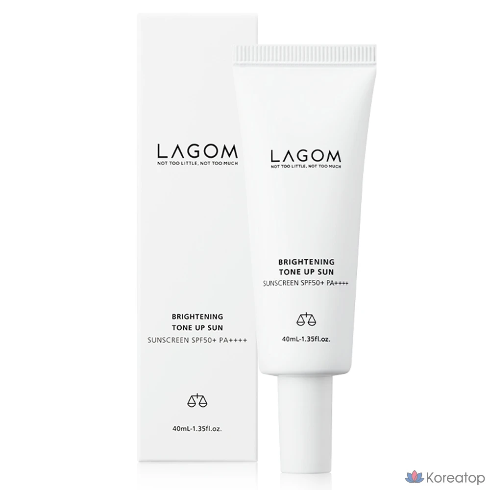 Солнцезащитный крем Lagom Brightening Tone-Up Sunscreen SPF50+ PA++++, 40 мл, 1 шт.