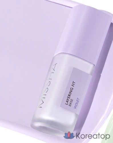 База под макияж Missha Layering Fit, 35 мл, фиолетовая, 1 шт., фото 3