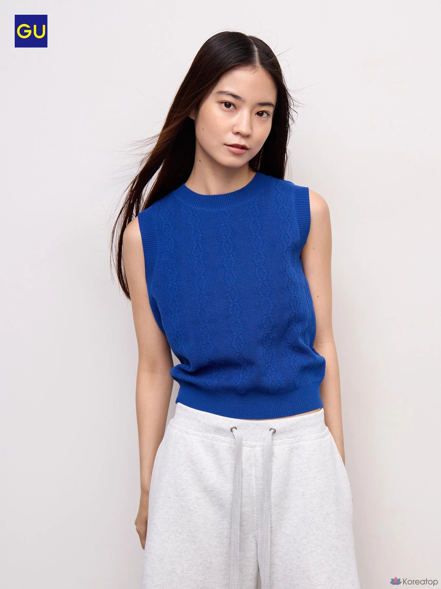 Вязаный топ Uniqlo Crew Neck Sleeveless Knit