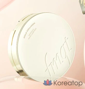 fmgt New Gold Collagen Ampoule Two-Way Pact 9.5g, 201 Apricot Beige, 1 шт., фото 3