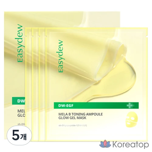 Гелевая маска-ампула Easydew Mela Bee для тонизирования и сияния кожи, 120 г, 4 шт., 5 шт.