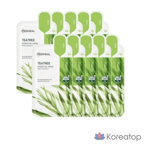 Маска для лица Mediheal Tea Tree Care Solution Essential Mask EX, 1 упаковка, 40 штук