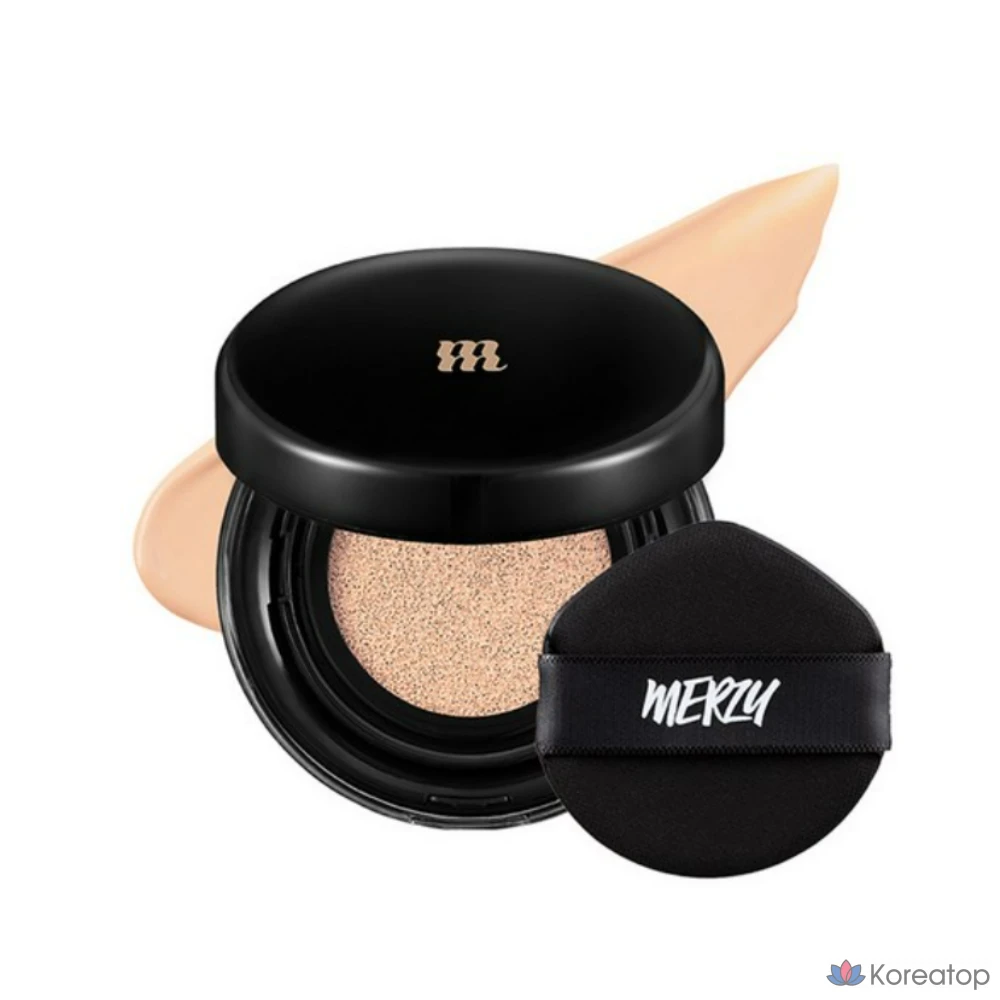 Тональный крем-кушон MERZY the Airy Scene Cover Cushion Foundation, 13 г, AC3 SAND/Sand, 1 шт.