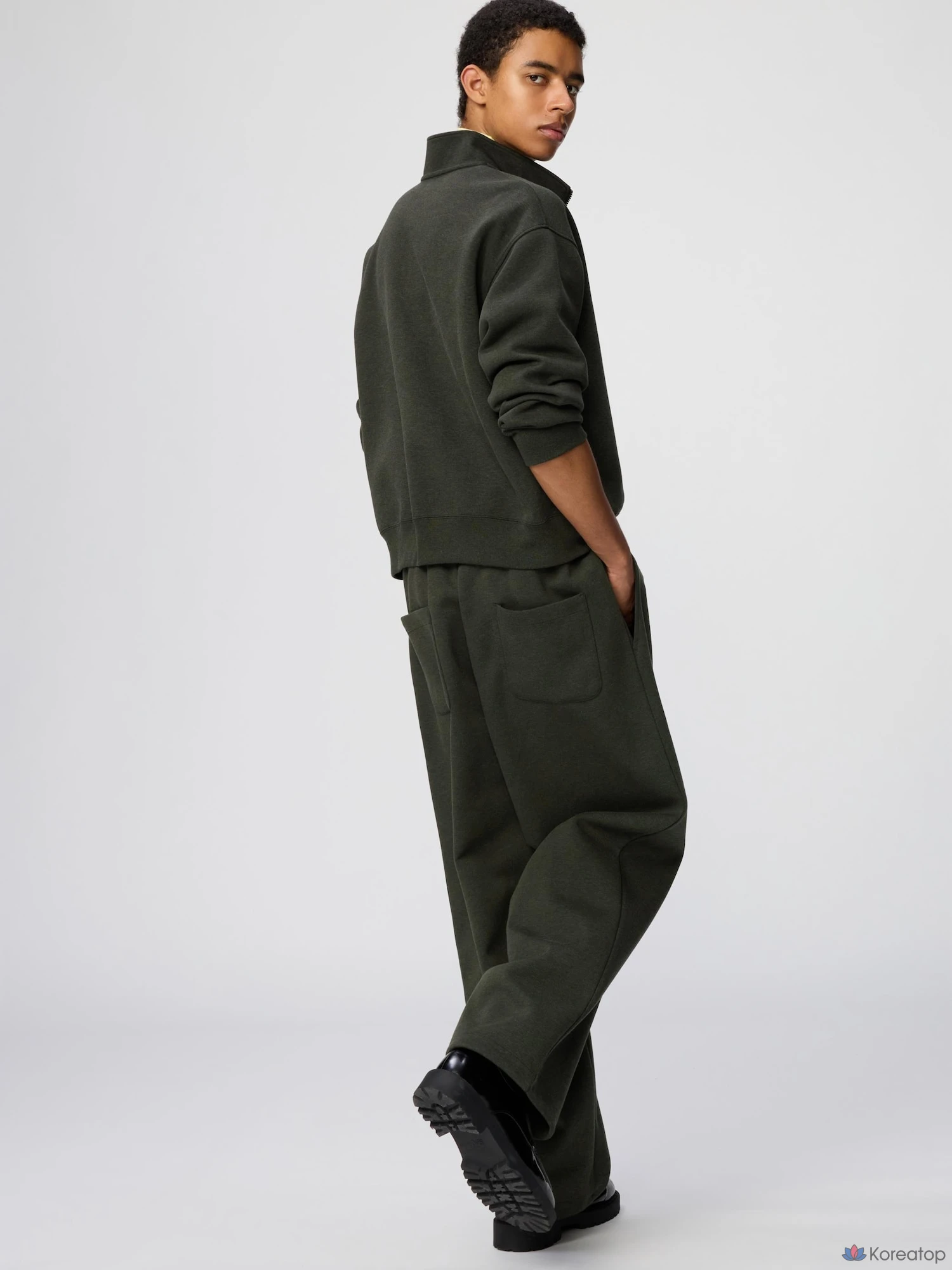 Брюки Uniqlo Sweat Wide Pants, длина штанины 66-72 см