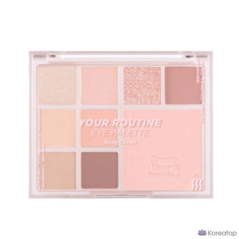 Палетка теней для век MERZY Your Routine Eye Palette, Rosy Closet, 1 шт.