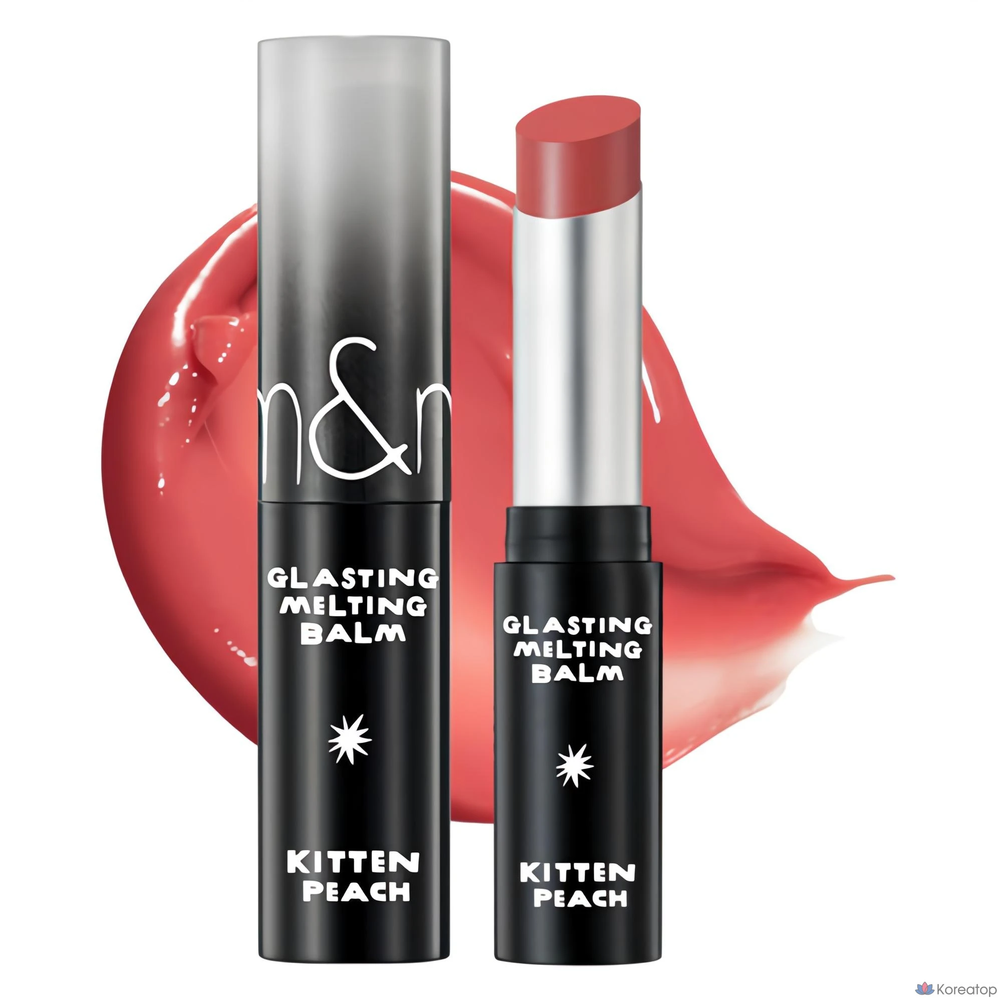 Rom&amp;nd X Inapisquare Glasting Melting Balm Lip Tint, 1 шт., оттенок Kitten Peach, цвет 16.