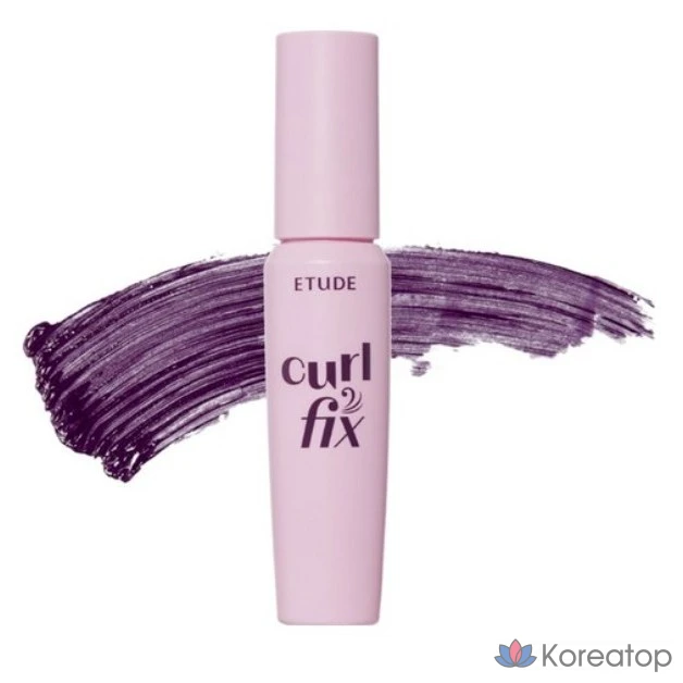 Тушь для ресниц Etude House NEW Curl Fix Mascara 8 г, оттенок 06 PLUM BLACK, 1 шт.