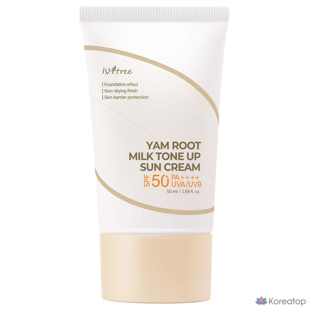 Солнцезащитный крем Isntree Yam Milk Tone-Up Sunscreen SPF50+ PA++++, 50 мл, 1 шт.