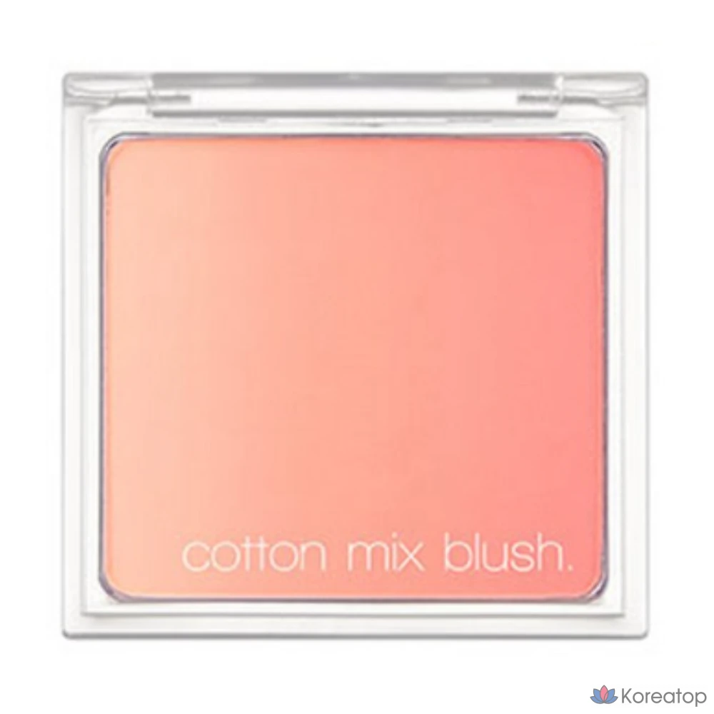 Румяна Missha Cotton Mix, 11 г, № 3, цвет Coral Crepe Cake, 1 шт.