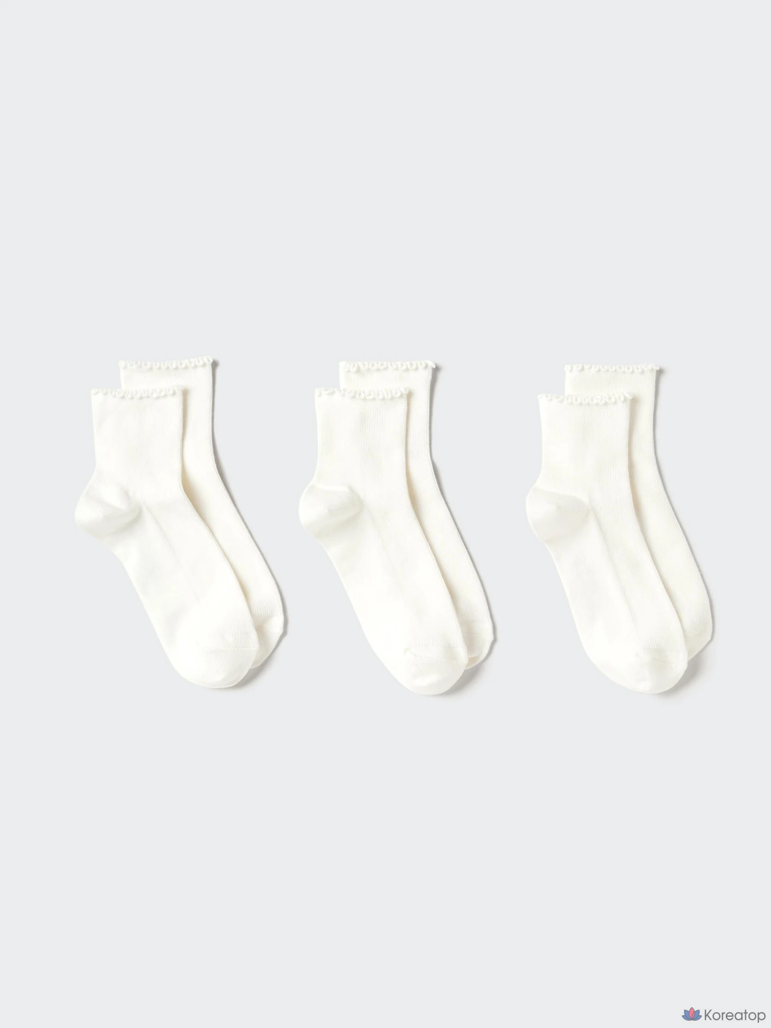 Носки Uniqlo Crew Frill, 3 пары