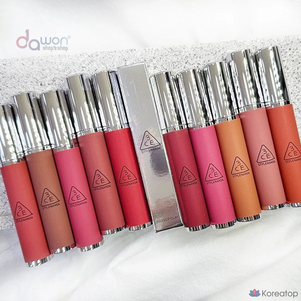 Матовая глина для губ MATTE HAZY LIP CLAY 3CE, цвет #WHIP RED, 4 г, 1 шт., фото 3