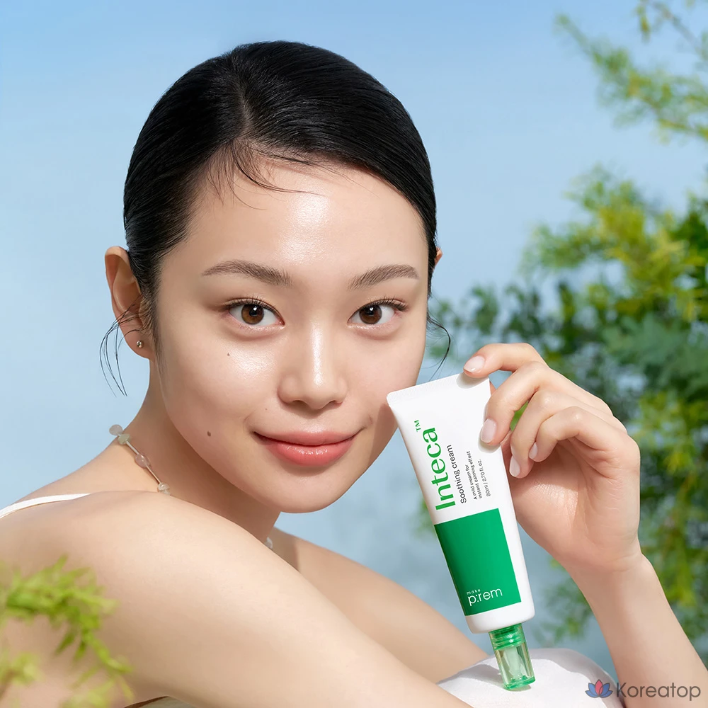 Успокаивающий крем для лица MAKE P:REM Inteca, 80 мл + 31 мл, 1 шт., фото 7